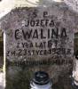 Grave of Jzefa Cwalina, died 23 I 1929